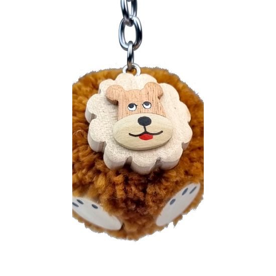 2Kids Toys Dřevěná klíčenka pompon Lev