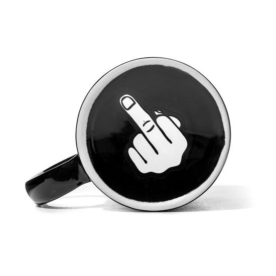 Dvoustranný hrnek s příslovím "Have a Nice Day" - ČERNÝ