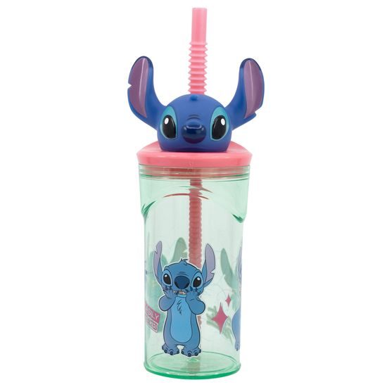 Kelímek s 3D figurkou360 ml s motivem květin - Stitch