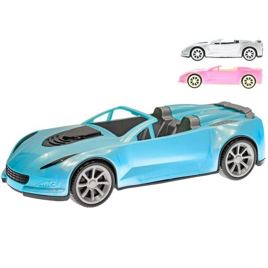 Auto kabriolet 39cm volný chod 3barvy v síťce