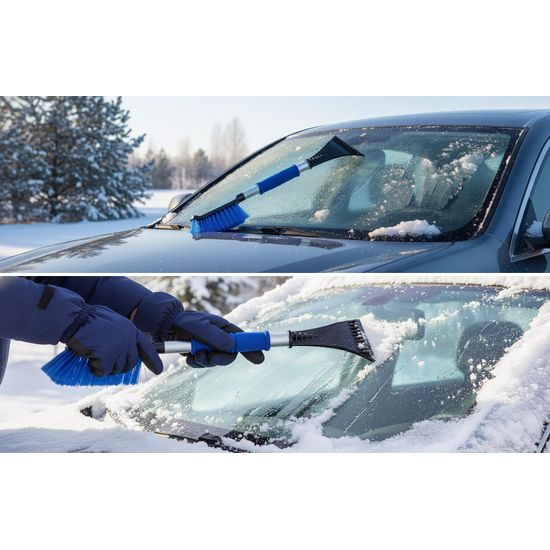 Škrabka na auto s teplou rukojetí FOKA 50cm