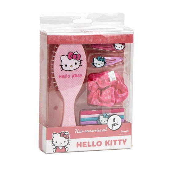 Sada s kartáčem na vlasy Hello Kitty