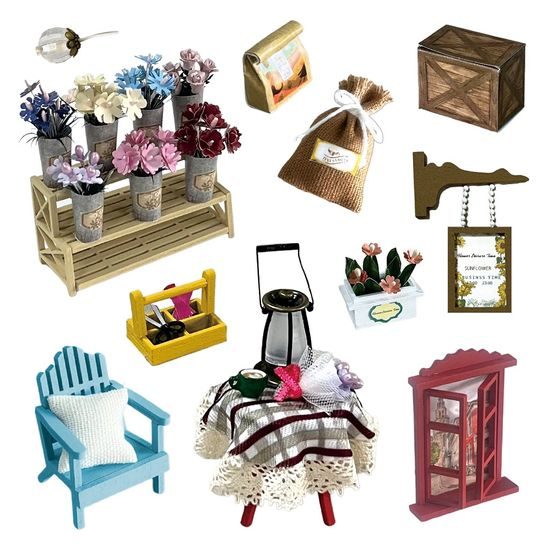 2Kids Toys Miiniatura domečku Pokoj květinového odpočinku