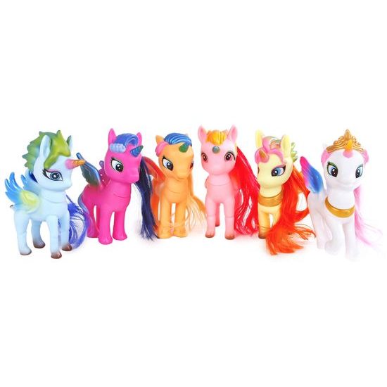 Unicorn jednorožec 13cm s otáčecí hlavou 6druhů 18ks v DBX