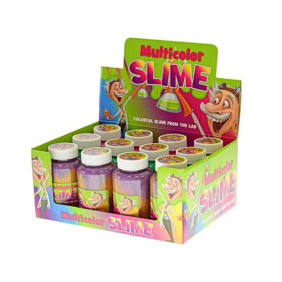 Professor Slime sliz duhový 250g 3barvy 12ks v DBX