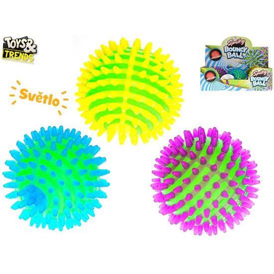 Toys&Trends hopík 9cm na baterie se světlem 3barvy 6ks v DBX