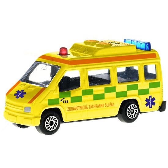 2-Play Traffic Ambulance CZ 8cm kov volný chod na kartě