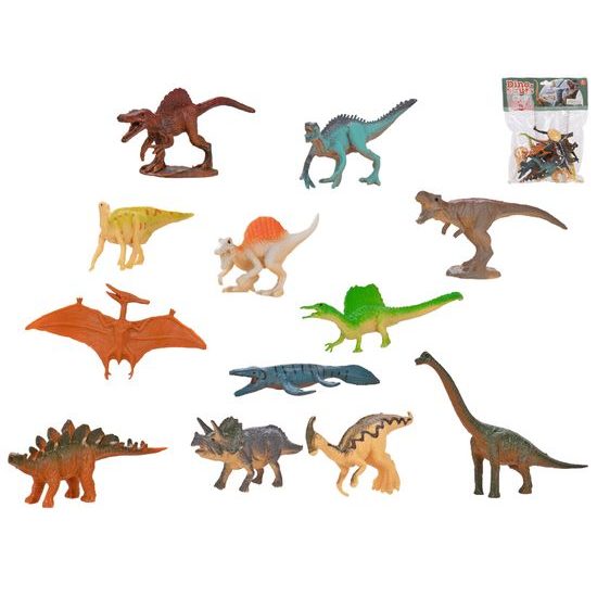 Dinosaurus 6,5-10cm 12ks v sáčku