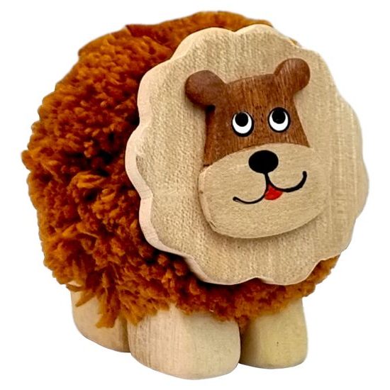 2Kids Toys Dřevěná figurka XL pompon Lev
