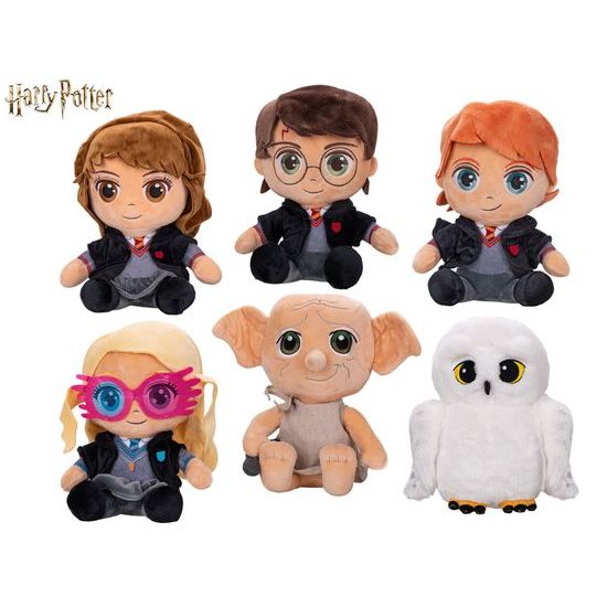Harry Potter postavy plyšové 25cm sedící 6druhů 0m+