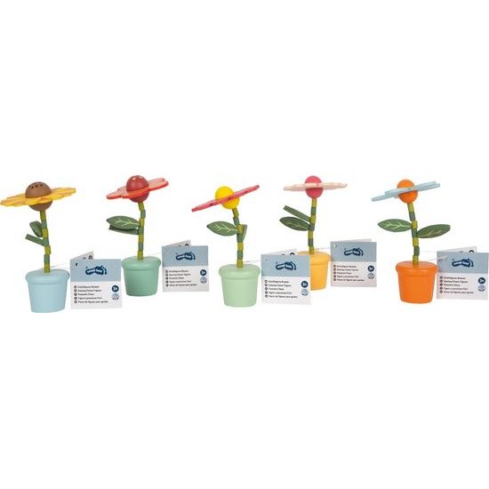 small foot Dřevěná mačkací figurka Tančící květiny 1 ks