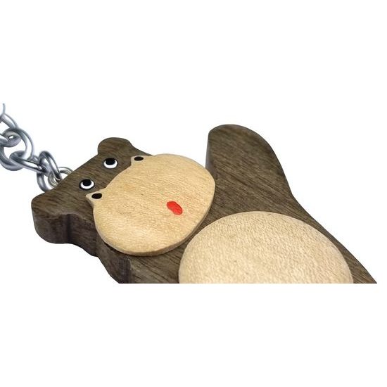 2Kids Toys Dřevěná klíčenka velká Hroch stojící