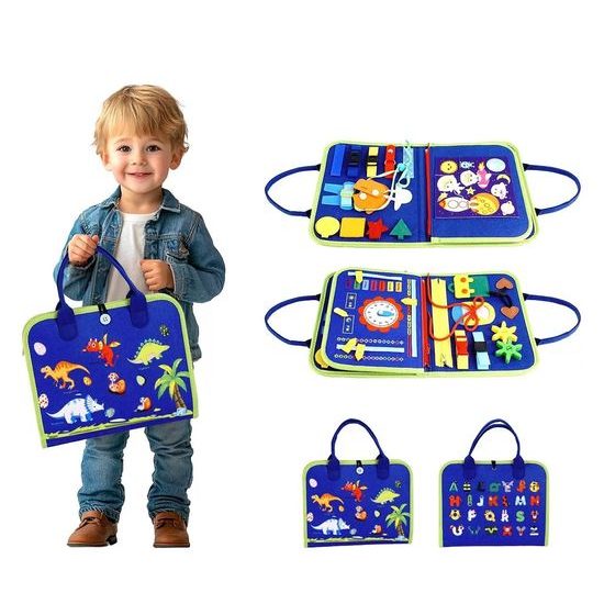 2Kids Toys Senzorická busy kniha Dinosauři 4