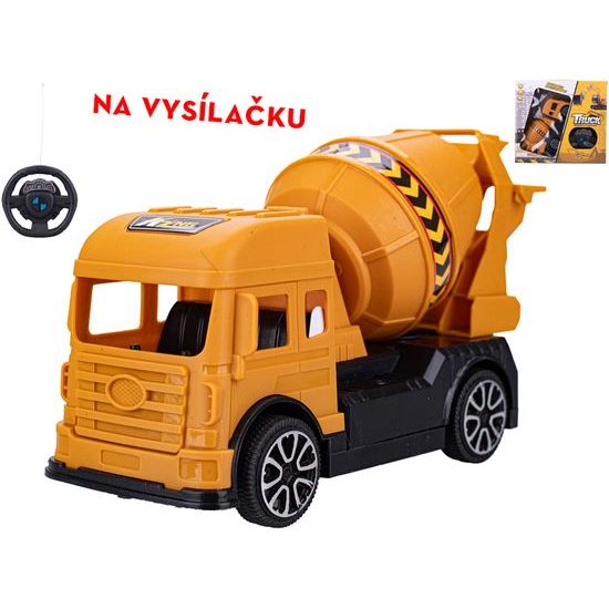 R/C auto domíchávač 19cm 27MHz jednoduchá funkce na baterie v krabičce