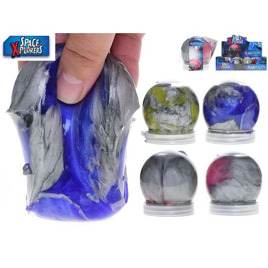 Space Xplorers hmota vesmírná 7cm s designem planety 130g 8barev 12ks v DBX