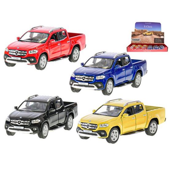 Kinsmart Mercedes-Benz X-class 13cm 1:42 kov na zpětný chod 4barvy 12ks v DBX