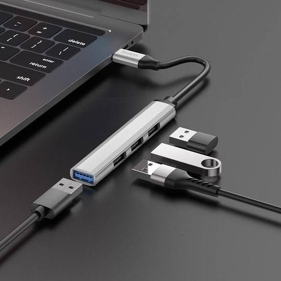 4v1 USB HUB Type-C na USB3.0+USB2.0*3