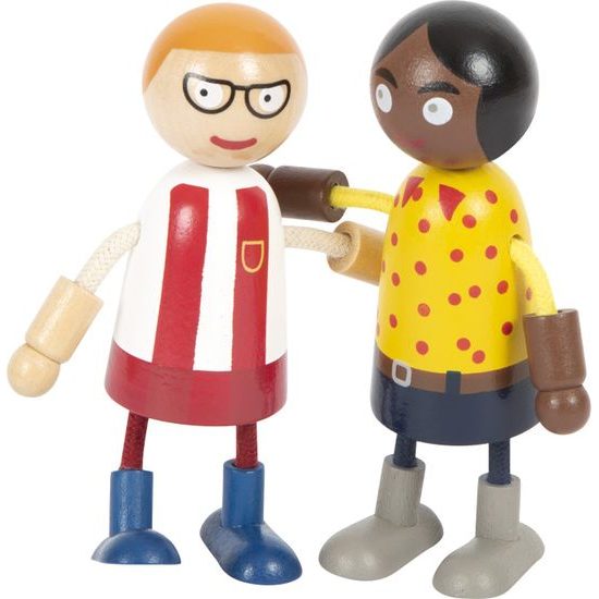 small foot Ohebné panenky rodina s dítětem