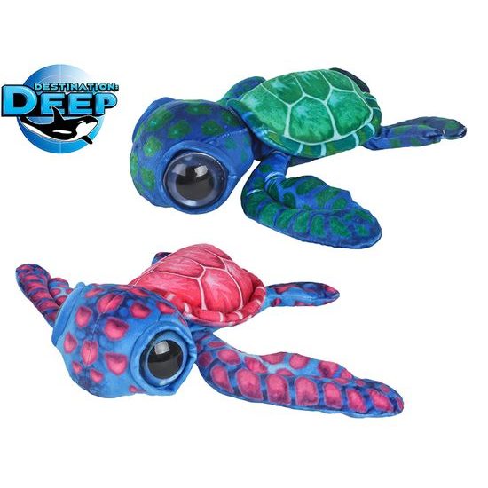 Destination Deep želva plyšová 28cm 2barvy 0m+