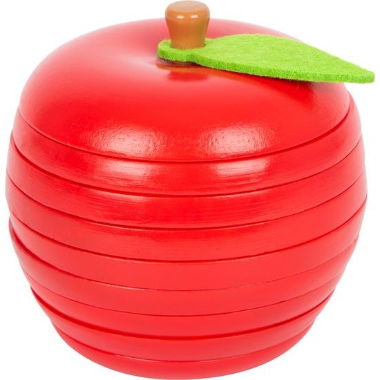 small foot Skládačka jablko s červíky