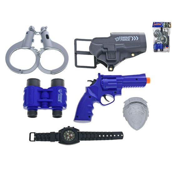 Policejní set s pistolí a doplňky 5ks v sáčku