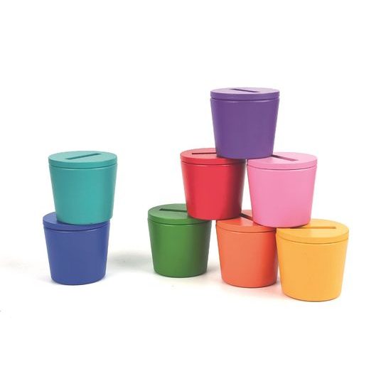 2Kids Toys Duhové kuličky, mince a kalíšky 8 barev