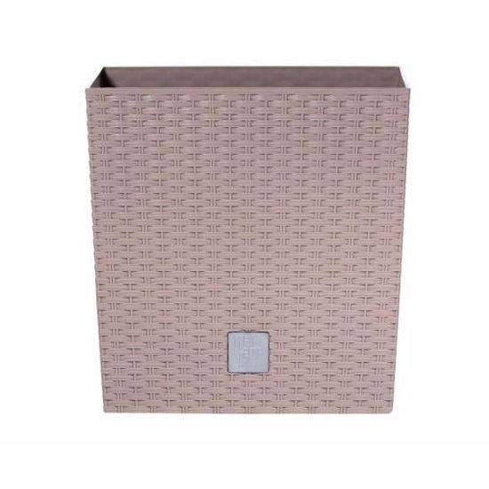 Květináč RATO LOW + vklad mocca 26,2cm výš.26,6cm