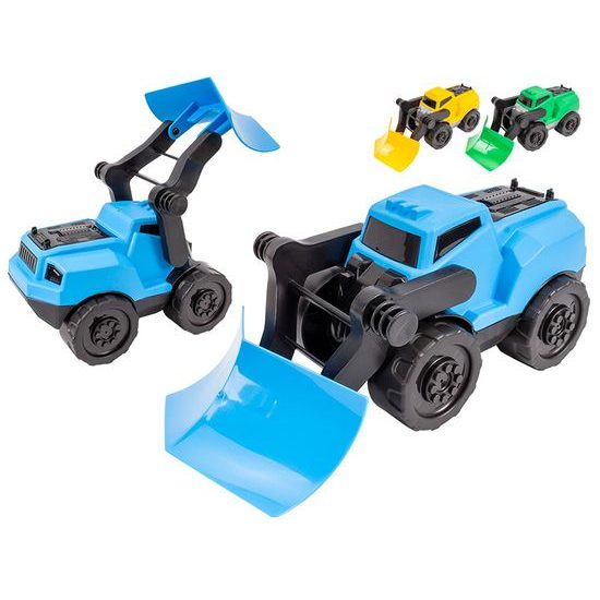 Traktor s pluhem 28cm volný chod 3barvy 24m+