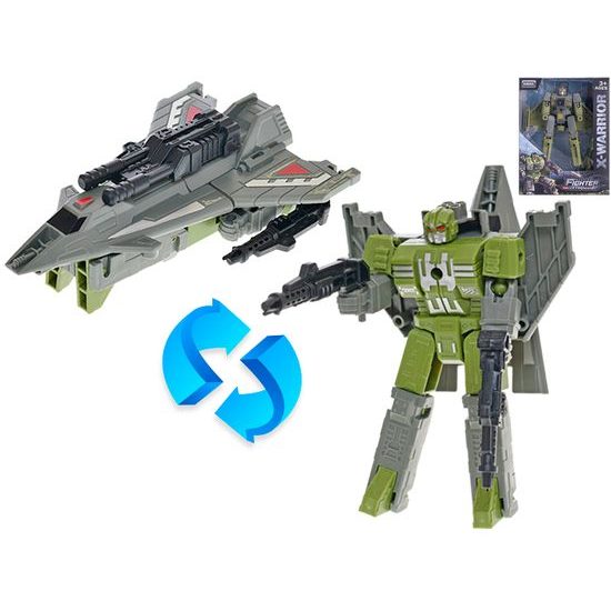 Stíhačka/robot 12cm 2barvy v krabičce