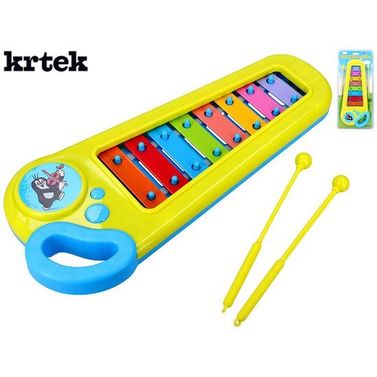 Krtečkův xylofon 33,5x14cm v blistru