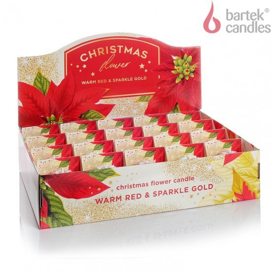 Bartek Svíčka Figurka Christmas Flower 70mm 95g