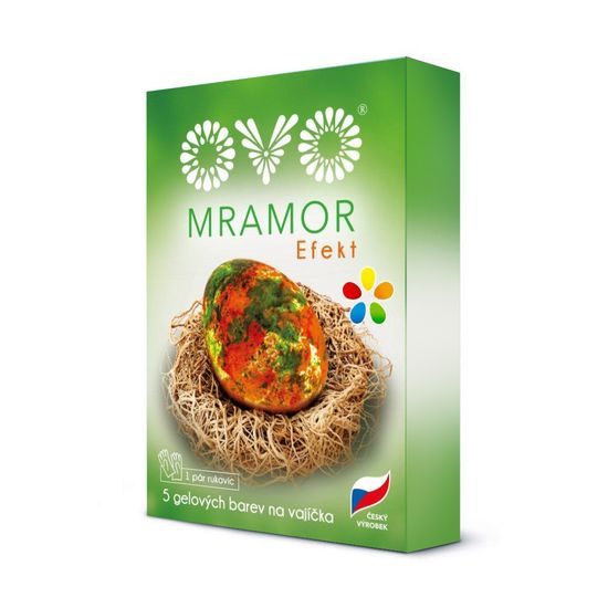 Gelové barvy - efekt Mramor