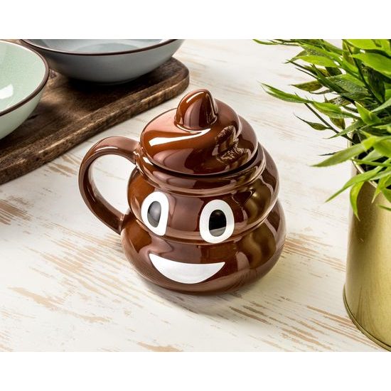 Zábavný hrnek s nákupem emoji