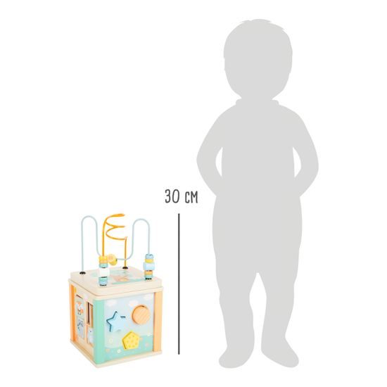 small foot Motorická kostka v pastelových barvách