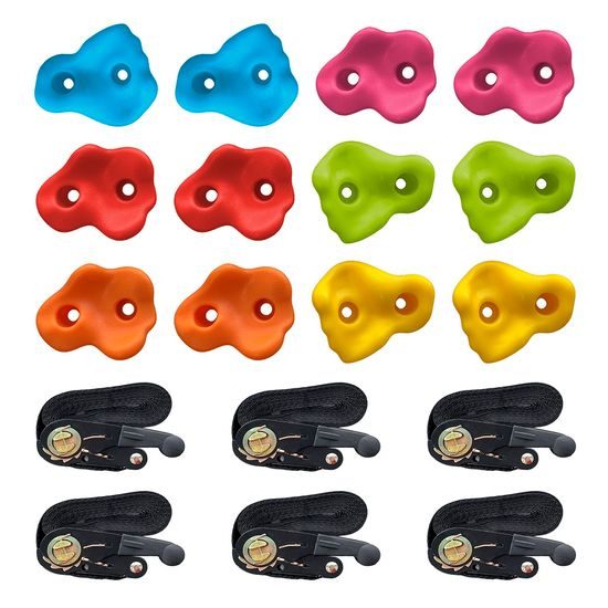 2Kids Toys Lezecké úchyty s popruhy na strom 12 ks