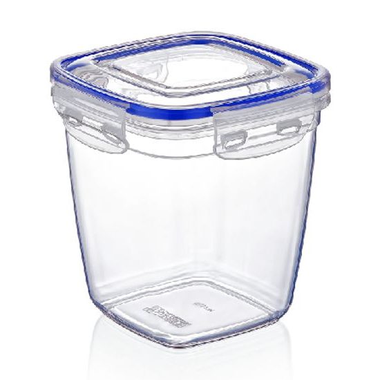 DUNYA Čtvercová, hluboká dóza s klipem 5000 ml