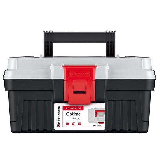 Kufr na nářadí OPTIMA 360x195x183 mm šedá