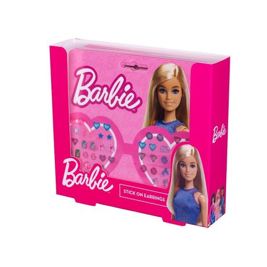 Barbie - náušnice nalepovací 28 párů na kartě 24ks v DBX