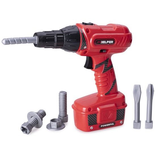 Vrtačka 18cm na baterie s vrtáky na kartě