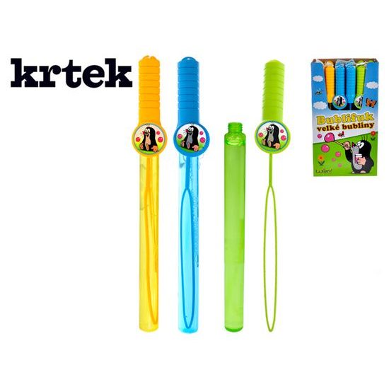 Krtečkův bublifuk trubice 38cm 120ml 3barvy 24ks v DBX
