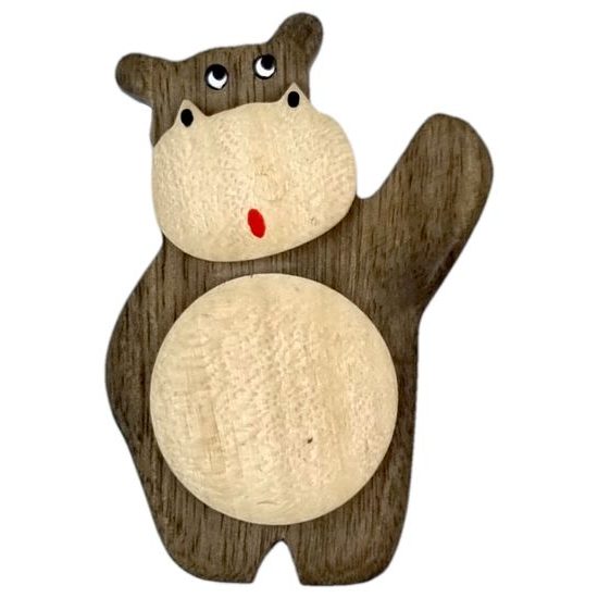 2Kids Toys Dřevěná magnetka velká Hroch