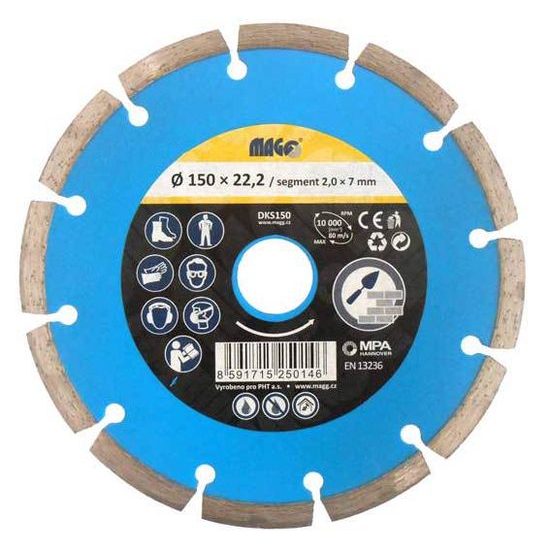 Diamantový kotouč segmentový 150*22,2mm MAGG