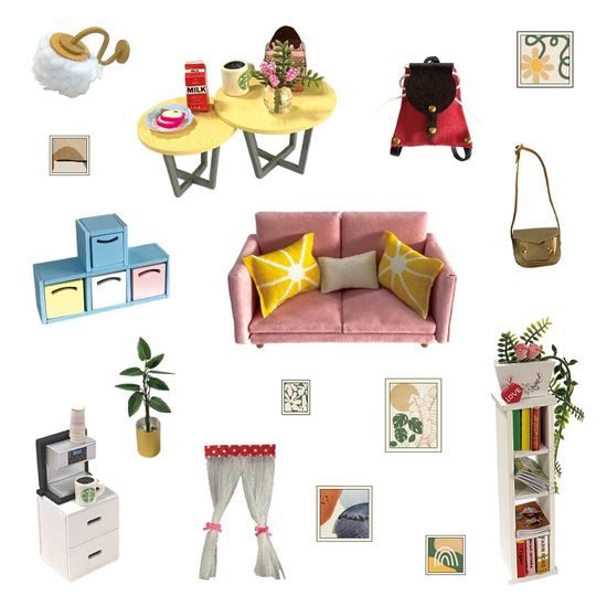 2Kids Toys miniatura domečku Obývací pokoj Sluneční paprsek