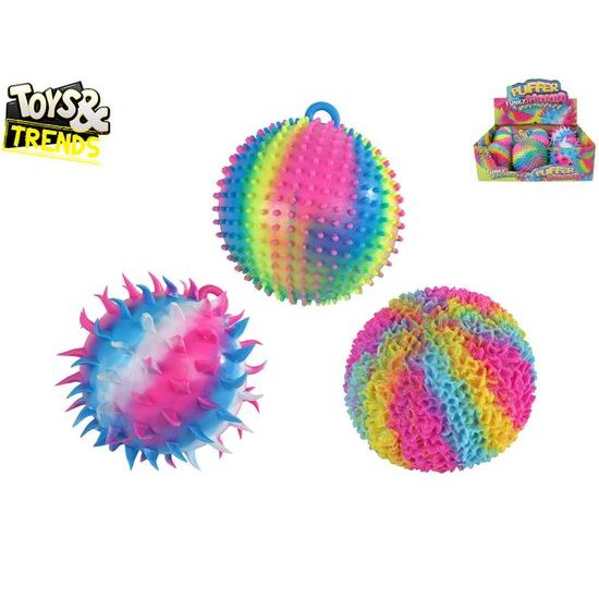 Toys&Trends míček gigantický strečový duhový 16cm 3druhy 6ks v DBX