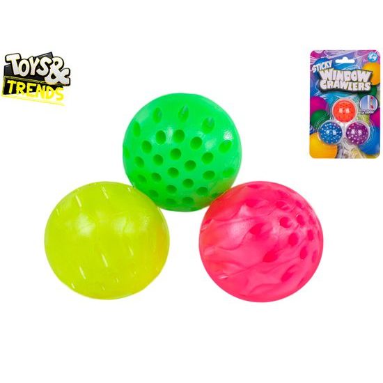 Toys&Trends míček lepící 3ks 2barvy na kartě