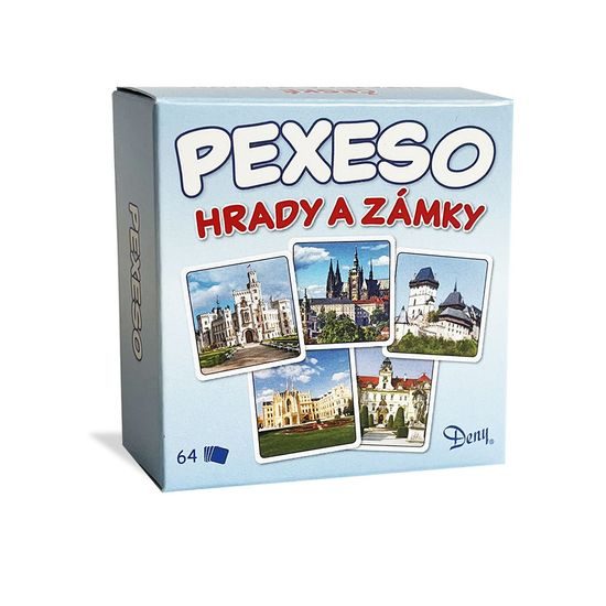 Pexeso Hrady a zámky 64 karet