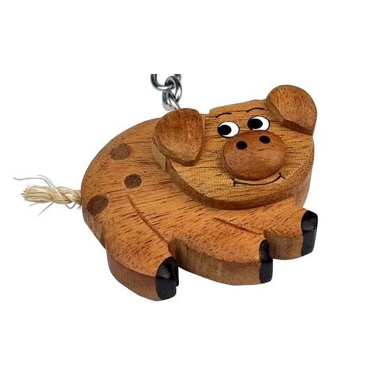 2Kids Toys Dřevěná klíčenka velká Prase