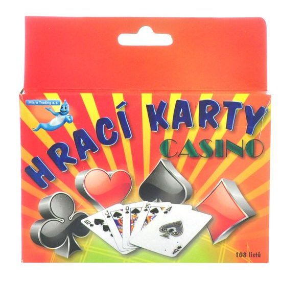 Hrací karty 108ks s pouzdrem v krabičce