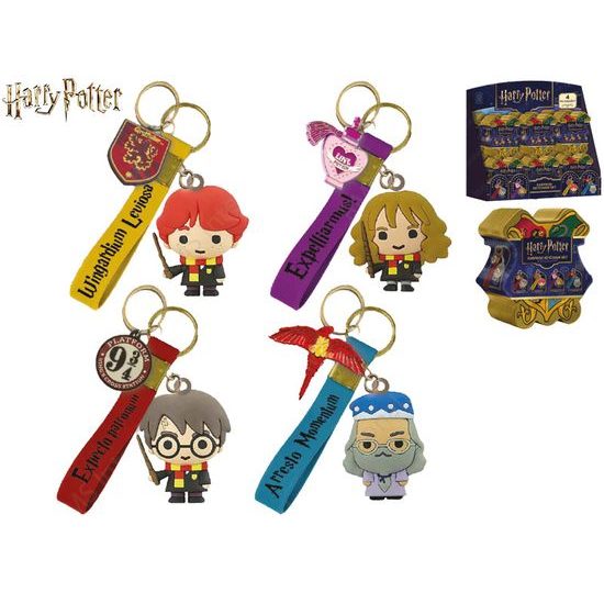 Harry Potter přívěsek na klíče 12,5cm 4druhy v krabičce 12ks v DBX