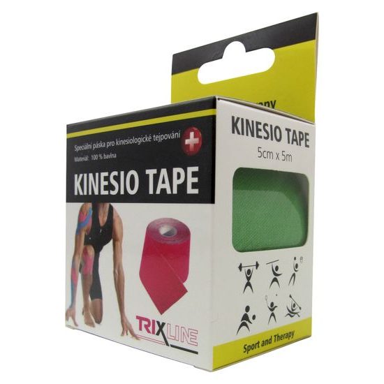 Trixline KINESIO páska 5cm x 5m - zelená